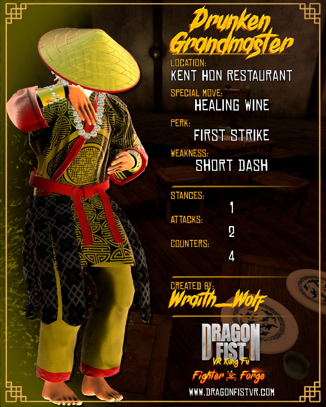 Drunken Grandmaster - Created By: Wraith_Wolf